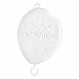 Fehn MP3 Mobilewerk mit Nachtlicht – Elektronisches Mobile-Spielwerk mit Licht, Musik & Rotation – spielt beliebteste Fehn Spieluhr-Melodien – MicroSD mit eigener Musik bespielbar