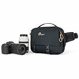 Lowepro Trekker Lite SLX 120, Kompakter Kamerarucksack mit Tablet-Tasche, Kameratasche für Spiegellose Vollformatkameras, Stativbefestigung, Wasserflaschenhalter, Schwarz