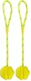 TRIXIE 33482 Ball am Seil, Naturgummi, schwimmt, ø 7/35 cm, farblich Sortiert (Packung mit 2)