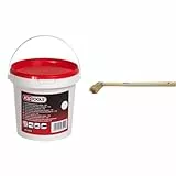 KS Tools 100.4025 Reifenmontagepaste, 1 kg, Weiß & BGS 4803 | Rundpinsel für Reifenmontagepaste