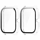 Chofit Kompatibel mit Ddidbi P66E/DUSONLAP P66E/Poounur P66E/Nerunsa P66D/IOWODO W13 Displayschutzfolie, PC-Schutzhülle mit HD-Hartglasfolie für 4,7 cm (1,8 Zoll) Watch (klar + klar)