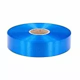 Geschenkband Ringelband 31mm x 100m wasserfest - 30 FARBEN in 5/10/19/31/50mm - Dekoband aus Kunststoff - Polyband Schleifenband zum Basteln von Weihnachtssternen & Autoschleifen - Blau