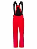 Ziener Herren TAZLIN-Z Ski-Hose/Schnee-Hose | wasserdicht, warm, Träger, red, 60