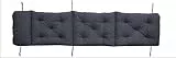 Ambientehome Deckchair Auflage für Liege, Polsterauflage, Kissen, grau, ca. 195x49x10 cm