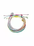 SINGULARU - Armband Pack 3 Rainbow Color. Edelstahl und Kabel. Schmuck für Damen.