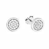 s. Oliver Ohrringe für Damen, Zirkonia / 925 Sterling Silber, Rhodiniert