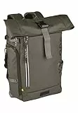 camel active Explore Herren Rucksack Rolltop Backpack, 26 L Blau