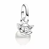 NUNUYAYA Damen Charm Anhänger für Armband 925 Sterling Silber Amor mini Angels Dangle Charms Beads passend für Armband Halskette,Charm Anhänger für Europäischen Armbänder für Frauen Mädchen