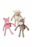 SIGIKID 41565 Fingerp-set Farm Soft PlayQ Mädchen und Jungen Babyspielzeug empfohlen ab 6 Monaten mehrfarbig, 14 cm