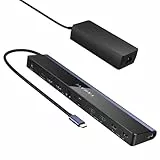 iVANKY 12-in-1 Laptop Docking Station USB C mit 100W-Netzteil, 4K@60Hz Dual Monitore Dockingstation für Windows, Lenovo, Thinkpad, Dell, HP, ASUS, Surface usw.