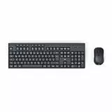 Hama Tastatur Maus Set kabellos (Funktastatur mit Maus, mit Batterie, ergonomisches Tippgefühl, leise Tasten, USB Empfänger, Maus mit DPI Schalter, Multimedia Tasten, deutsches QWERTZ-Layout) schwarz