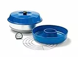 Omnia KIT Marine Classic 2L mit blauem Deckel, Silikonform, Ofengitter und Thermometer
