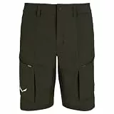 Salewa Herren Puez Durastretch Cargo Shorts Mens Kurze Hose, Dark Olive, M EU