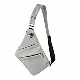 OSOCE Umhängetaschen Herren Wasserfeste Mini Bauchtasche Mehrere Taschen Schultertasche Anti-Diebstahl Sling Bag Crossbody Tasche Brusttasche für Männer und Frauen