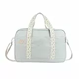 Badabulle Wickeltasche Bowling Grau - Kinderwagentasche inklusive Wickelauflage