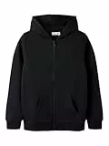 NAME IT Sweatshirt mit Kapuze und Reißverschluss Black 146-152