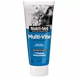 Nutri-Vet Multi-Vite Multivitamin Pfoten-Gel für Katzen, tägliche Vitamin- und Mineralstoffunterstützung, allgemeines Wellness der Katze, schmackhafter Lachsgeschmack, 85.0 g