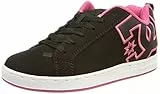 DC Shoes Court Graffik Damen Sneaker, Black Pink Stencil, 38.5 EU