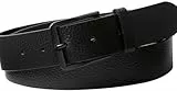 Calvin Klein Jeans Klassische flache Herren-Gürtel, 35 mm, LV04G7022G, Schwarz (Schwarz/Mattschwarz), 105, Schwarz (Schwarz/Mattschwarz), 105 cm