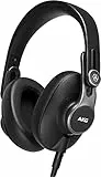 AKG K371 Geschlossener Over-Ear-Studiokopfhörer zum Zusammenklappen, Schwarz