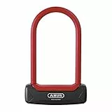 ABUS Bügelschloss Granit Plus 640/135HB150 - Extra leichtes Fahrradschloss mit Rundbügel - ABUS-Sicherheitslevel 12 - Schwarz/Rot