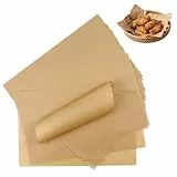 100 Blatt Backpapier Zuschnitte 30x20 cm, Backpapier Ohne PFAS und BPA, Fettdicht & Antihaftbeschichtet, Pergamentpapier für Ofen, Airfryer & Lebensmittelverpackung