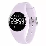aswan watch Digitaluhr Kinder Mädchen mit Schrittzähler,Wecker,Stoppuhr, Licht,Datum-Sport Armbanduhr ohne App und Handy mit Silikonarmband