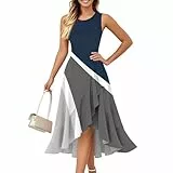 Meine Bestellungen Anzeigen Sexy Kleid Damen Freizeit Ballkleid Sommerkleid Lang Jeanskleid Sommer Kleider Grosse Grössen Swing Kleid Damen Abendkleid Lang Langarm Sexy Sommerkleid (Grau,L)
