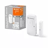 Ledvance SMART+ Contact Sensor mit WiFi-Technologie um offene Türen und Fenster zu erkennenn, Steuerung über Smartphone, Kompatibel mit Alexa und Google, 4er-Pack, Weiß, 4058075730069