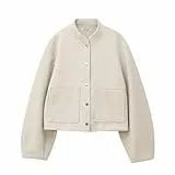 Bomberjacke Damen Mit Knöpfen Jacke Übergangsjacke Einfarbig Mantel Fliegerjacke Mit Taschen Pilotenjacke Damenjacken Casual Übergangsjacken Frauen Ohne Kapuze Herbstjacke Blouson Langarm