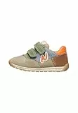 Naturino Sneakers aus Leder und Stoff, Beige-grün 25