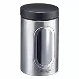 Westmark Vorratsdose mit Fenster, 950 ml, Rund, ø 8,7 cm, BPA-frei, Rostfreier Edelstahl, 62362260