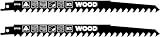 kwb Säbelsägeblatt für Holz, 240 mm (geeignet für Kaminholz, Hartholz und Sperrholz, flexibles HCS-Stahlmaterial, präzisionsgeschliffenes Sägeblatt, grobe Zahnung, ½'' Universalschaft)