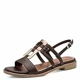Marco Tozzi Damen Sandale weiches Feel Me Fußbett weiches Innenfutter Vegan Stylisch, braun (MOCCA COMB), 39 EU