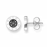 Thomas Sabo Ohrstecker Classic Pavé Schwarz 925 Sterling Silber H1547-051-11