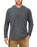 Roadbox Herren UV-Schutz Langarmshirt, UPF 50+ Sonnenschutz Pullover Hoodie, Wassersport Rash Guard für Outdoor Sommer Angeln