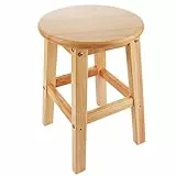 ASelected 45 cm Hocker Holz, Holzhocker, Gästehocker Für Das Wohnzimmer Korridor Höhe (Rund)