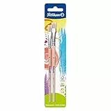 Pelikan 720383 Borstenpinsel Sorte 613F, Größe: 6 und 12, 2 Stück