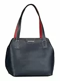 TOM TAILOR Miri mare Damen Shopper Umhängetasche Reißverschluss Mittelgroß Blau