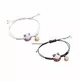 Holibanna 2 Stück Glückliche Katze Armband Hand Seil Hand Kette mit Glocke Armband Katze Luck Geflochtene Glocke Handgelenk Kette Geschenke für Familie und Liebste