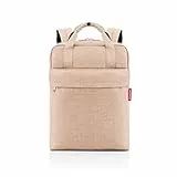 reisenthel allday backpack M - vielseitiger Rucksack für Alltag, Reisen, Einkaufen oder Arbeit - wasserabweisend, Handgepäck zugelassen, Couleur:twist coffee