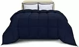 Utopia Bedding Bettdecke aus Mikrofaser für Ganzjährigen Komfort, Extrem Weiche (Marineblau, 200x200 cm)