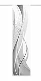 Home fashion Carlisle Schiebevorhang, Polyester, Grau, 245X60 cm
