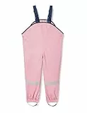 Playshoes Matschhose Regenlatzhose Ungefüttert Unisex Kinder Wind- und wasserdichte Regenhose Regenbekleidung, rosa Pastell, 80