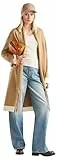 United Colors of Benetton Damen Strickmantel 17q3e603t Mantelkleid, beige, L