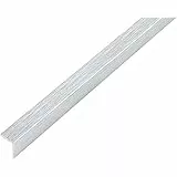 Alberts 488987 Winkelprofil | selbstklebend | Aluminium, edelstahldesign, hell | 1000 x 10 x 10 mm