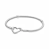 PANDORA Armband Moments 'Herzverschluss' silber 599539C00 20 cm