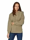 Mavi Damen Rundhalsausschnitt Sweatshirt, X-Klein, Schwarz