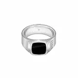 BOSS Jewelry ring für Herren Kollektion ODELL in Edelstahl Mit Schwarzem Onyx - 1580652M