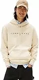 Tommy Jeans Herren TJM Reg Linear Logo Hoodie EXT Dm0Dm20746 Kapuzenpullover, Beige (Desert Sand Dune), XXL